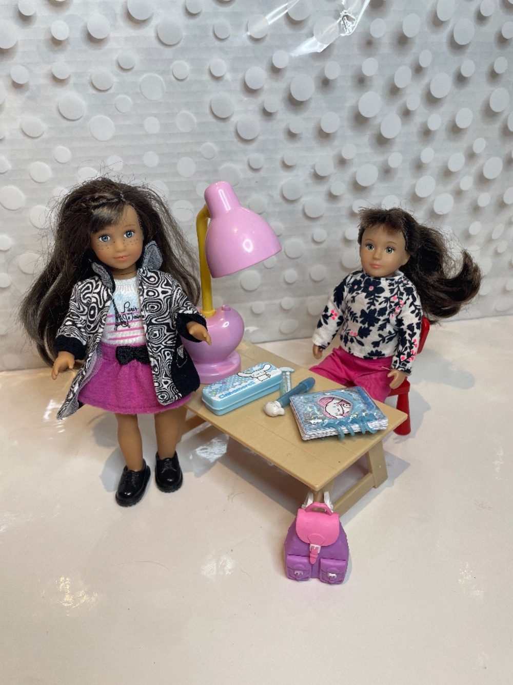 Mini American Girl & Lori doll 📚school desk bundle